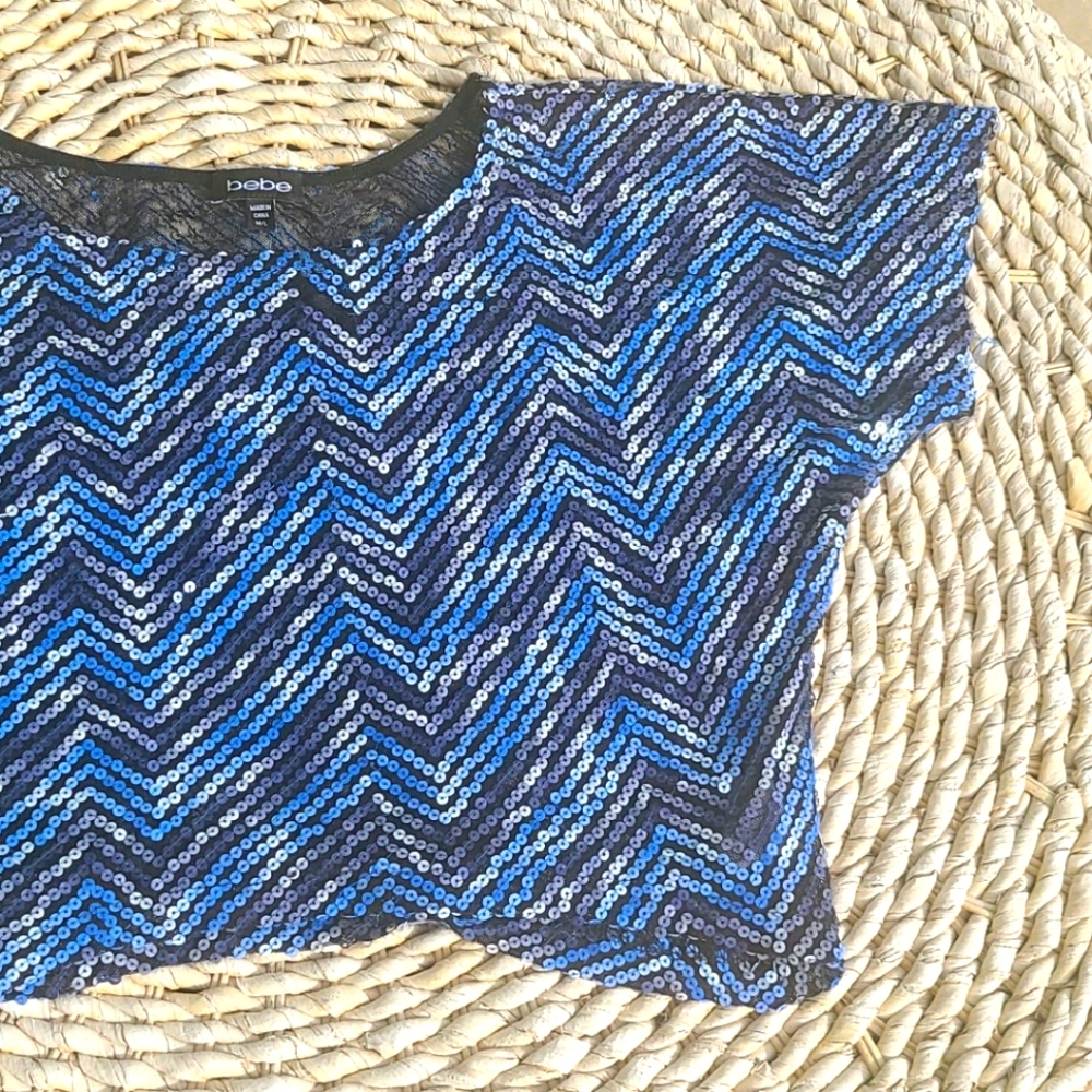 Sequin Bebe Top - image 3